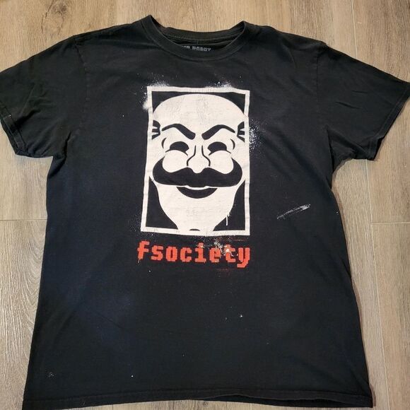 Mr robot Other - Mr. Robot F Society graphic tee men's black